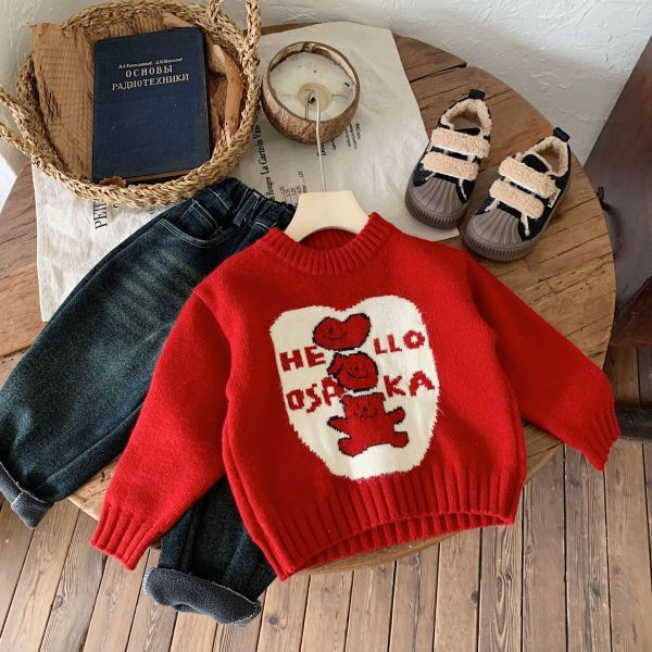 加厚又可愛圖針織拜年服 