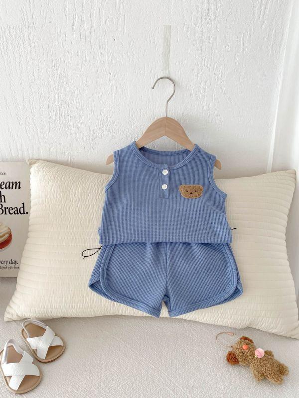 呆呆熊無袖短褲套裝 