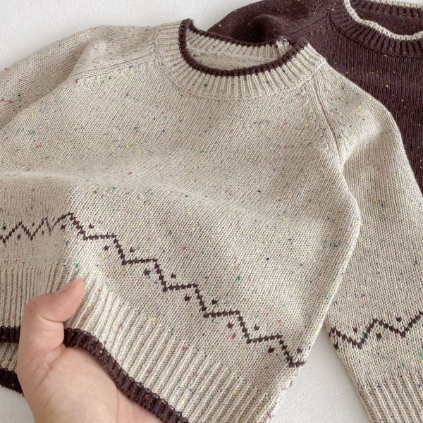 小麥波紋針織套裝 