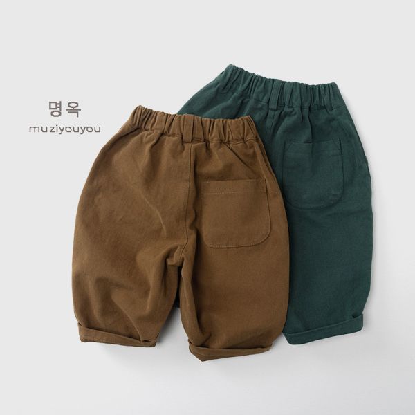 特別色系寬鬆休閒長褲 