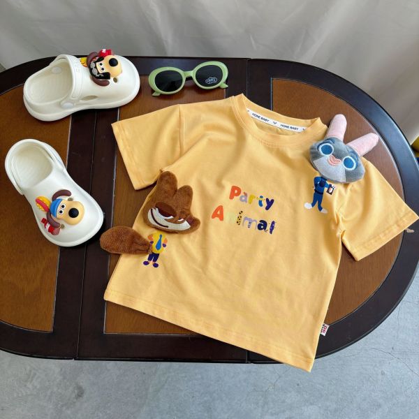 狐狸兔子大公仔短tee 