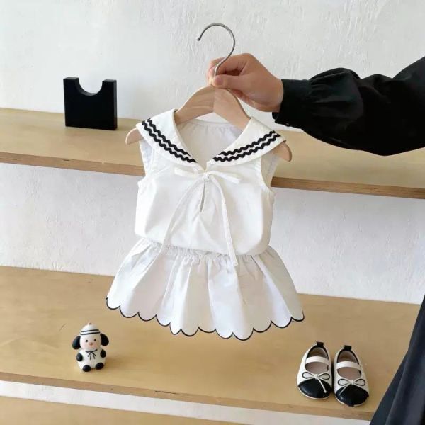 水手感女寶褲裙套裝 