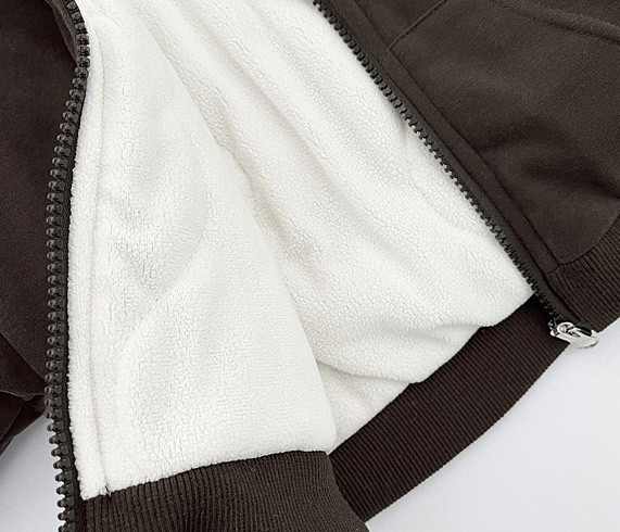 咘咘小熊加絨外套套裝 