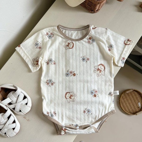 可愛好療癒款滾邊包屁 