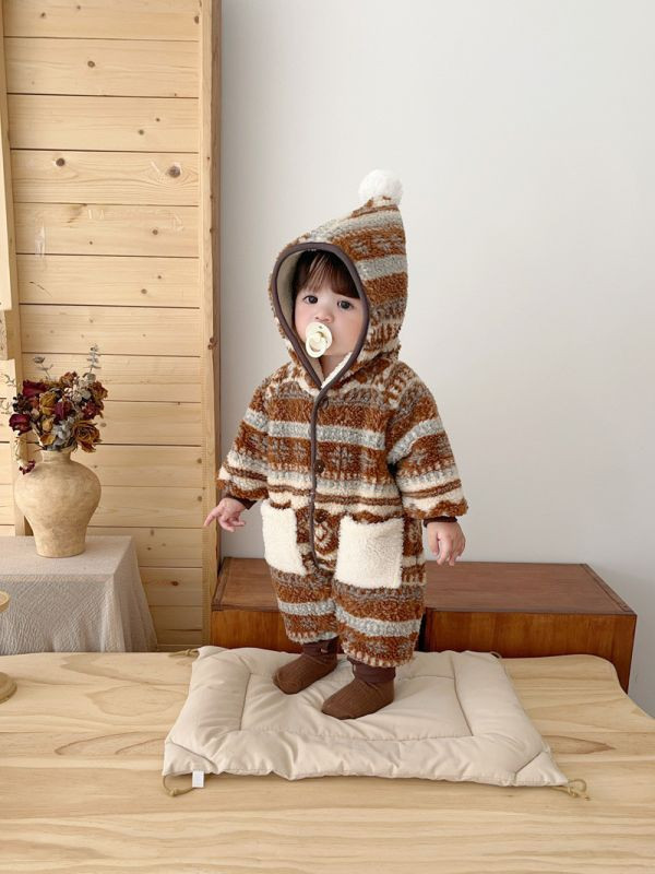 【現貨】可可精靈口袋連身衣 