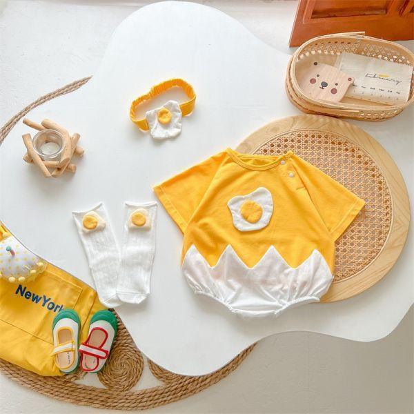 哈哈哈超可愛！蛋殼寶寶｜附髮帶 