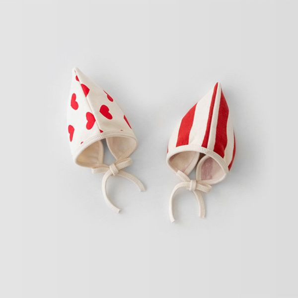 聖誕老公公條紋包屁｜附帽 