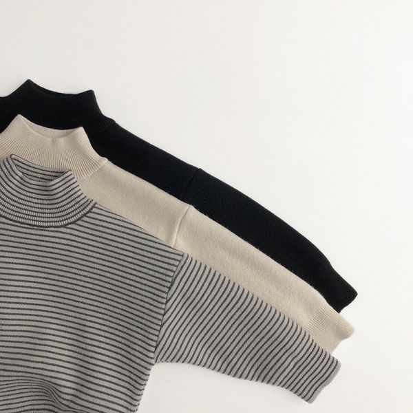 極保暖簡約立領長上衣 