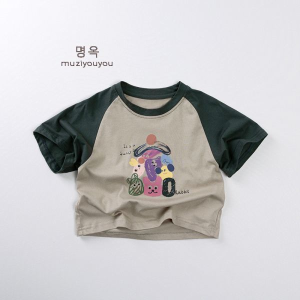 俏皮插畫風短tee 