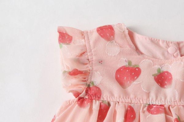 草莓糖霜可愛包屁裙｜附帽 
