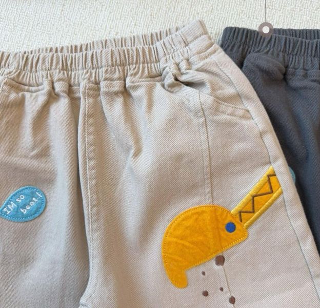 可愛挖土機休閒長褲 