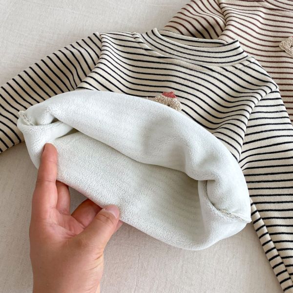 森林好朋友羊羔絨吊帶褲 