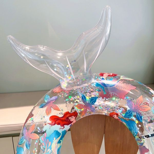 小美人魚亮片泳圈 