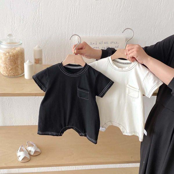 黑白明線兄弟連身衣 