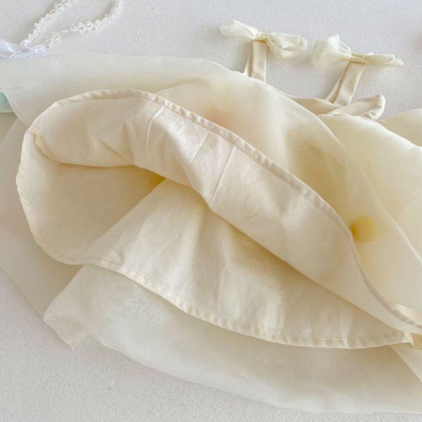 彩包球球夢幻吊帶裙 