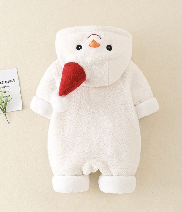 超萌聖誕小小雪人連身衣 