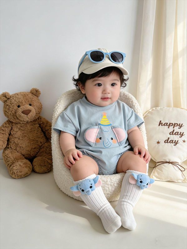 大象耳朵棉質包屁 