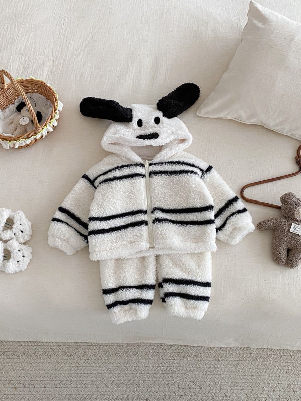 奶油小狗狗軟絨絨套裝 