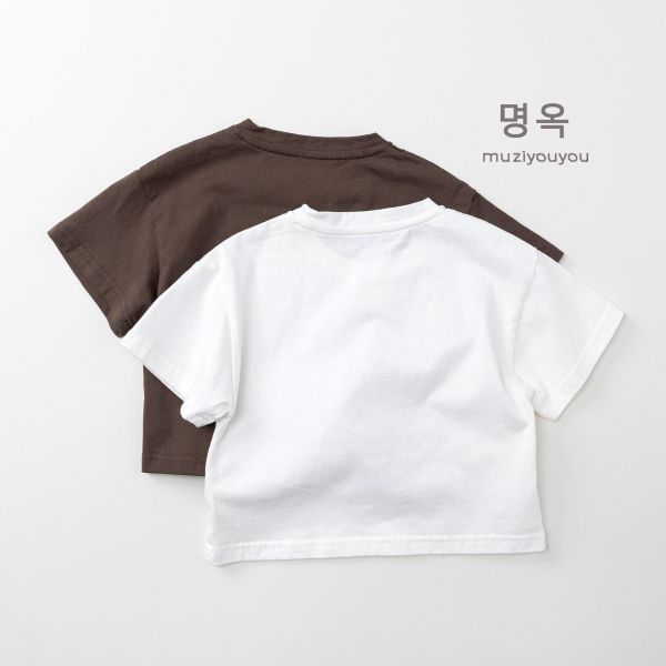 冬日小熊插畫短袖上衣 