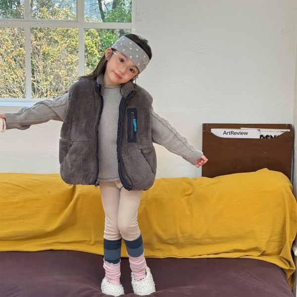 剛剛好溫度拼色鋪棉背心 