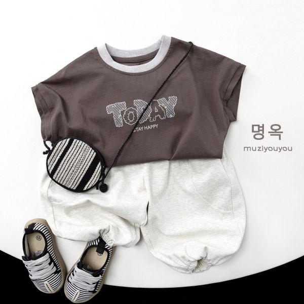 TODAY字母短上衣 