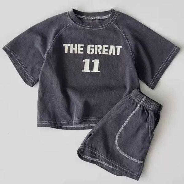 NO.11復古休閒短袖套裝 