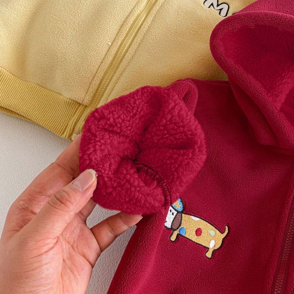 小狗星星保暖連帽外套 