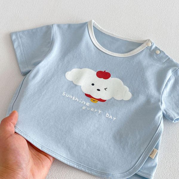 淡淡的可愛動物印花T 