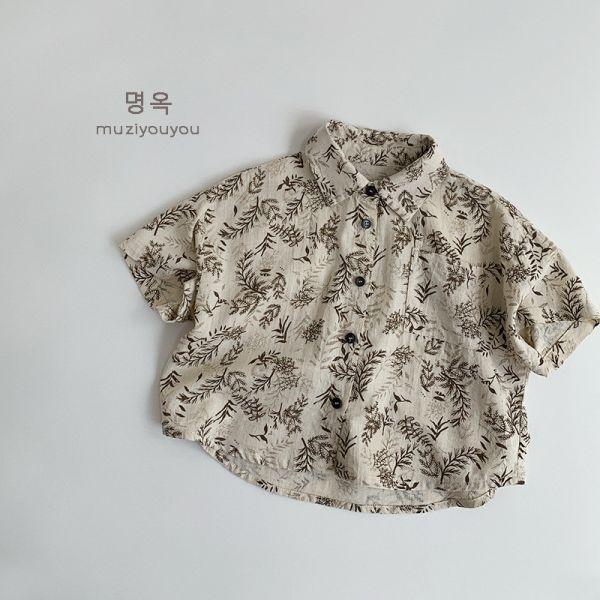 乾燥樹葉日系短衫 