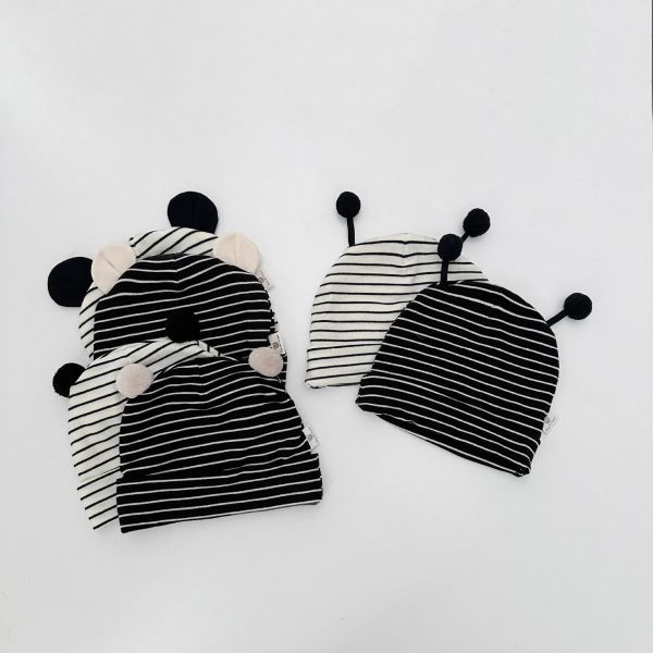 小瓢蟲條紋套頭帽 
