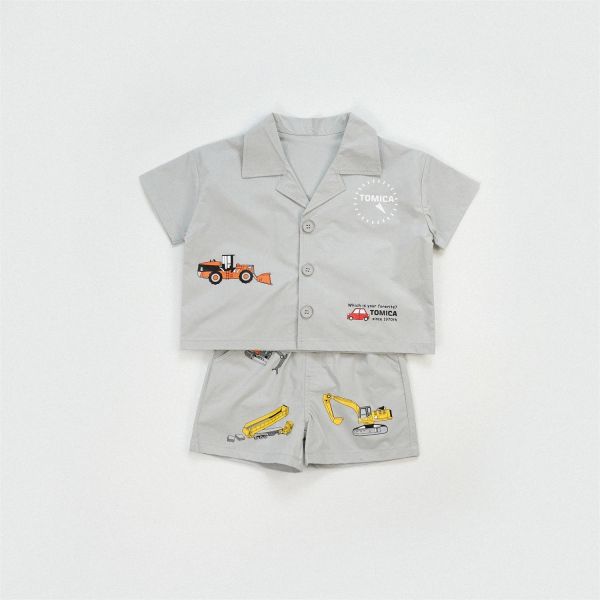TOMICA挖土機短袖套裝 