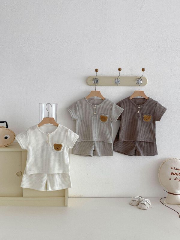 呆呆熊系列休閒薄款套裝 