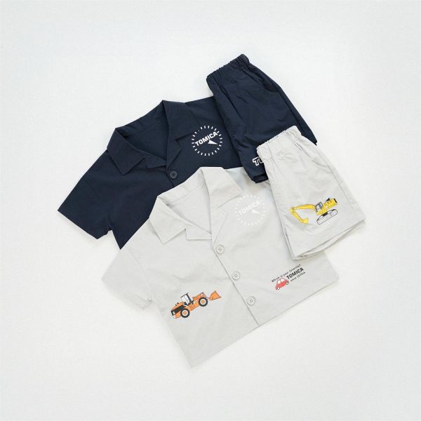 TOMICA挖土機短袖套裝 