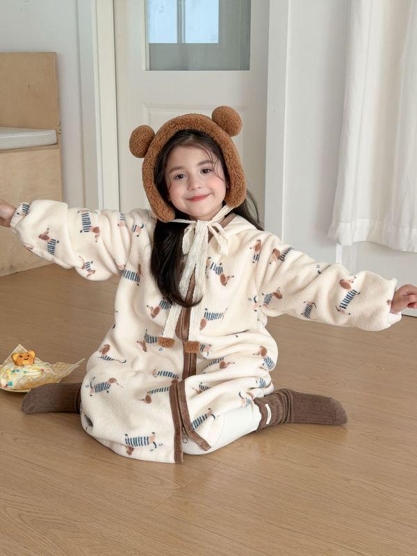 日常百搭珊瑚絨睡袍 