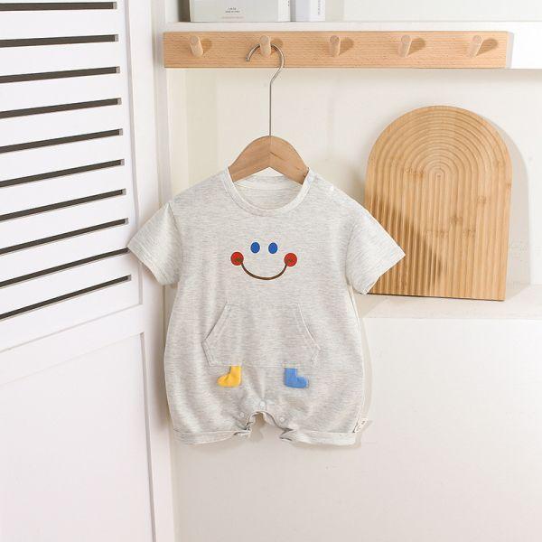 害羞臉休閒短袖連身衣 