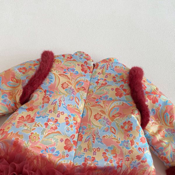 花開富貴中式澎紗賀年服 