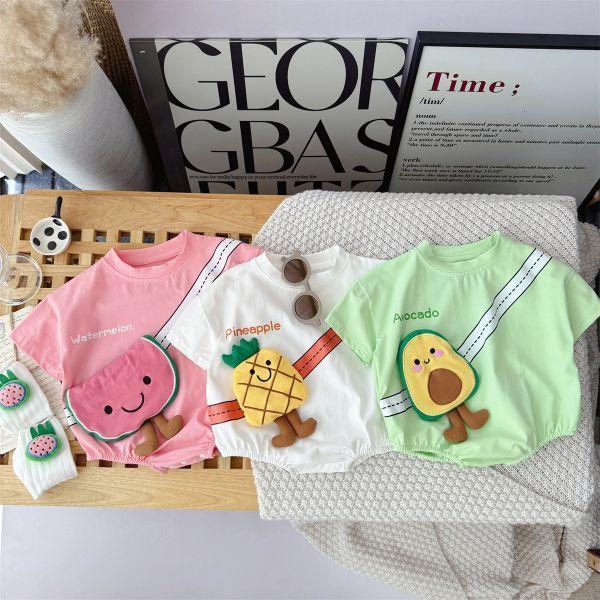 立體夏日水果包屁 