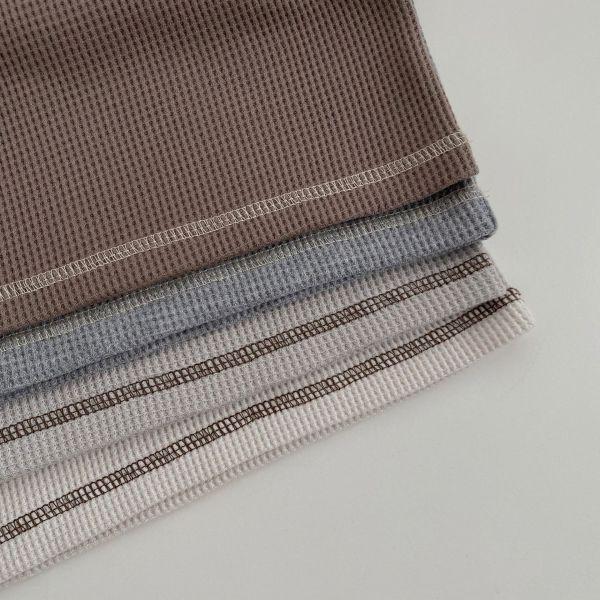 韓系冷色！華夫格素面套裝 