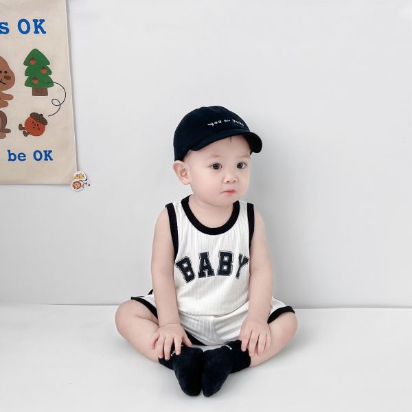 BABY休閒無袖套裝 