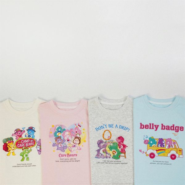 繽紛小熊字母半袖上衣 