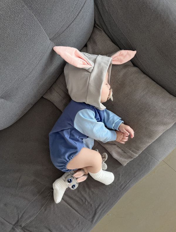 長耳小動物造型連帽包屁 