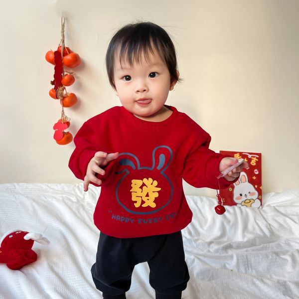 賀年寶寶！恭喜發財上衣 