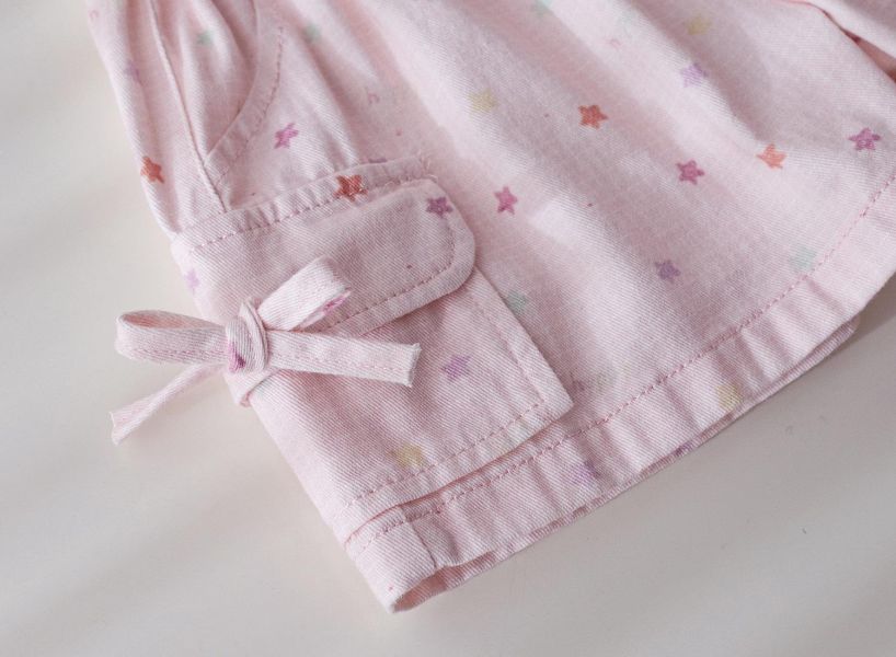 彩色波點雙口袋短褲 