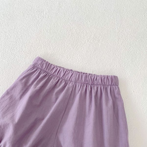 紫色浪漫花朵刺繡套裝 