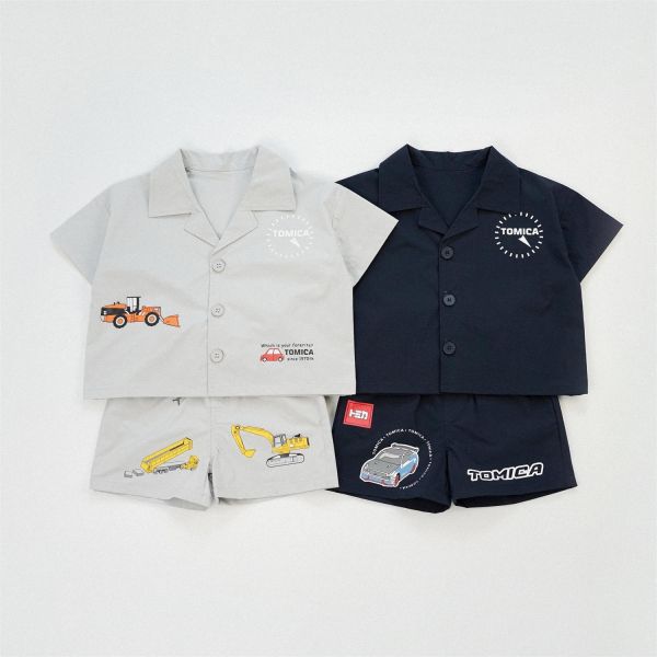 TOMICA挖土機短袖套裝 