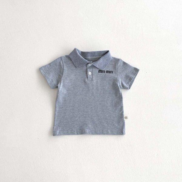 MIN刺繡POLO短上衣 