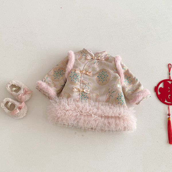 花開富貴中式澎紗賀年服 