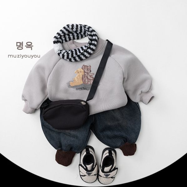 Good Luck 小熊口袋縮口褲 