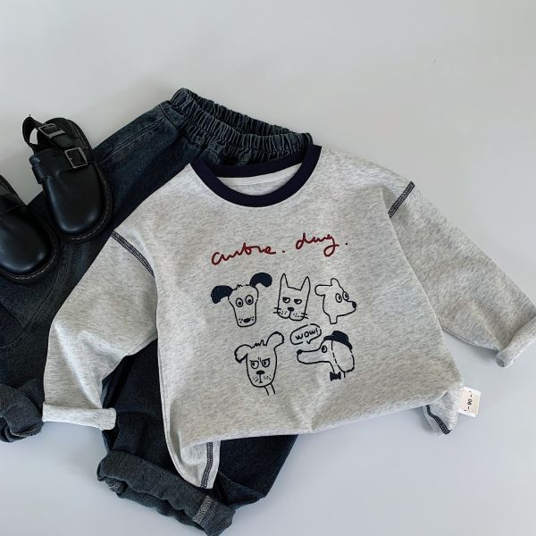 趣味狗狗塗鴉上衣 