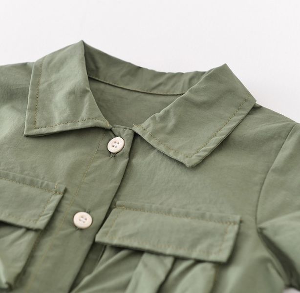 薄款男寶工裝休閒服 